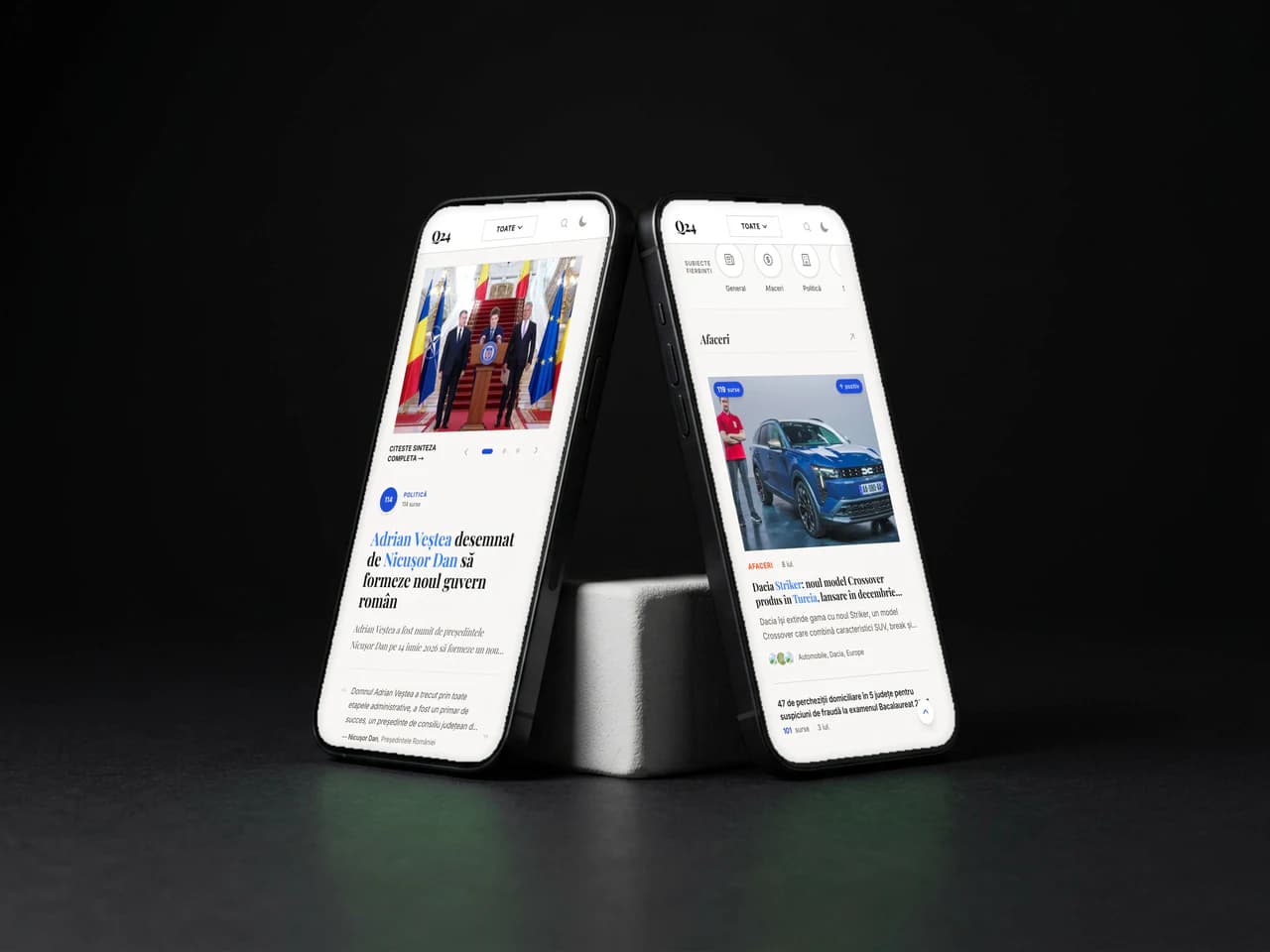 Q24 pe două telefoane